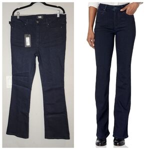 NWT Paige High Rise Manhattan Bootcut Jeans Masquerade Darkwash Size 32P 14P